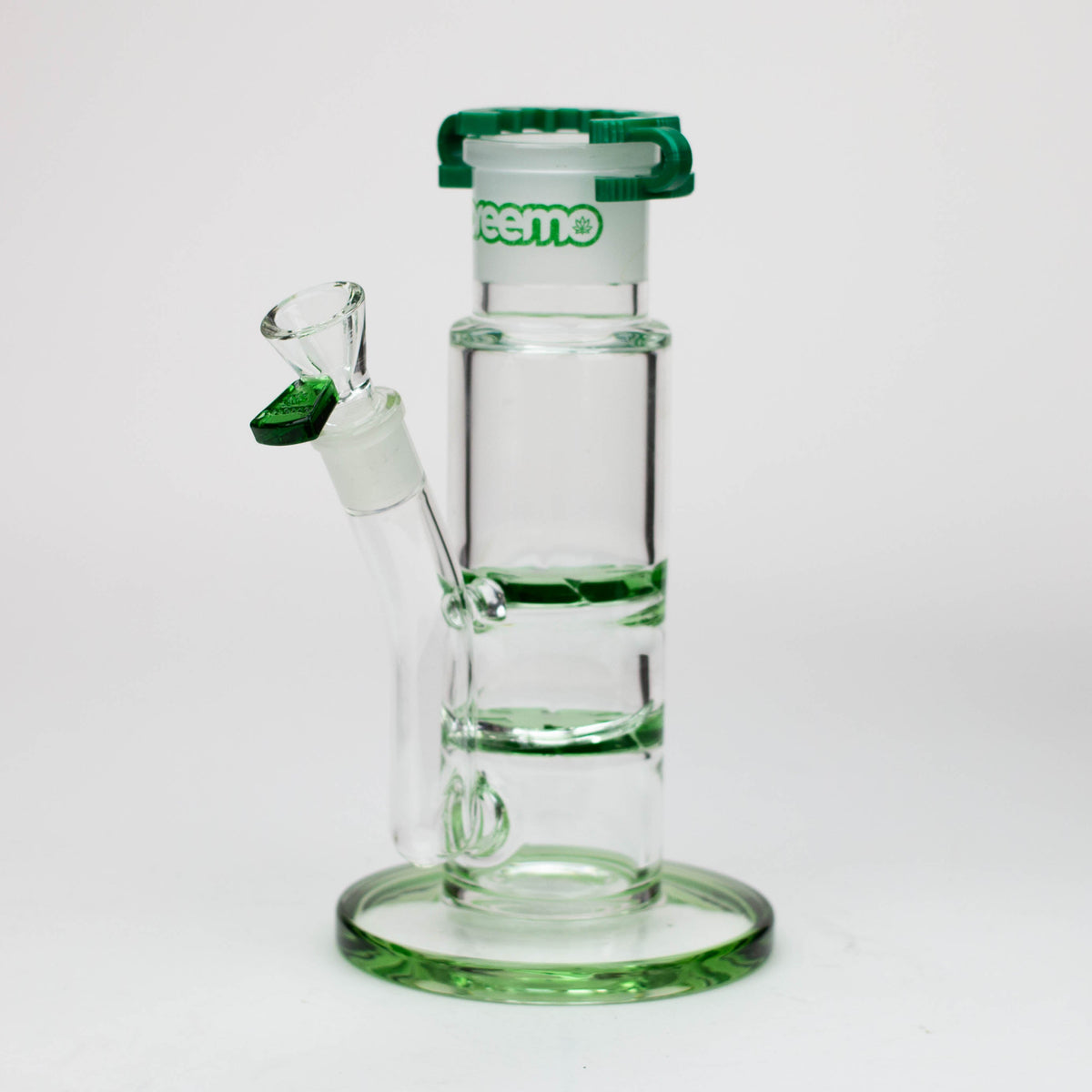 preemo - 9.5" Dual Cyclone Green Percolator Bong