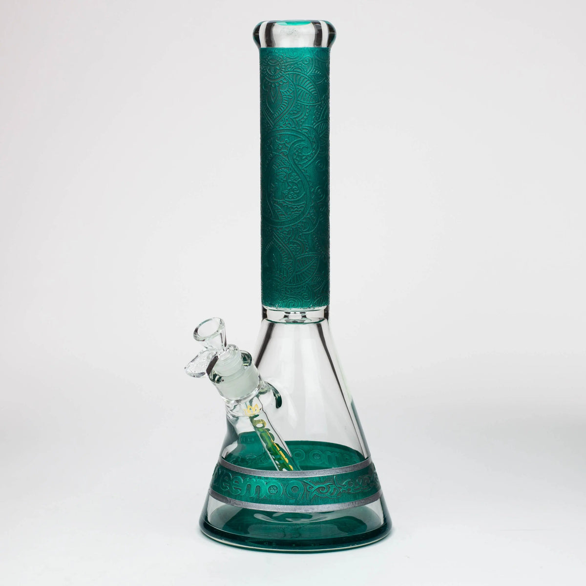 Preemo 15 inch Sandblasted Thick Beaker Bong In Green