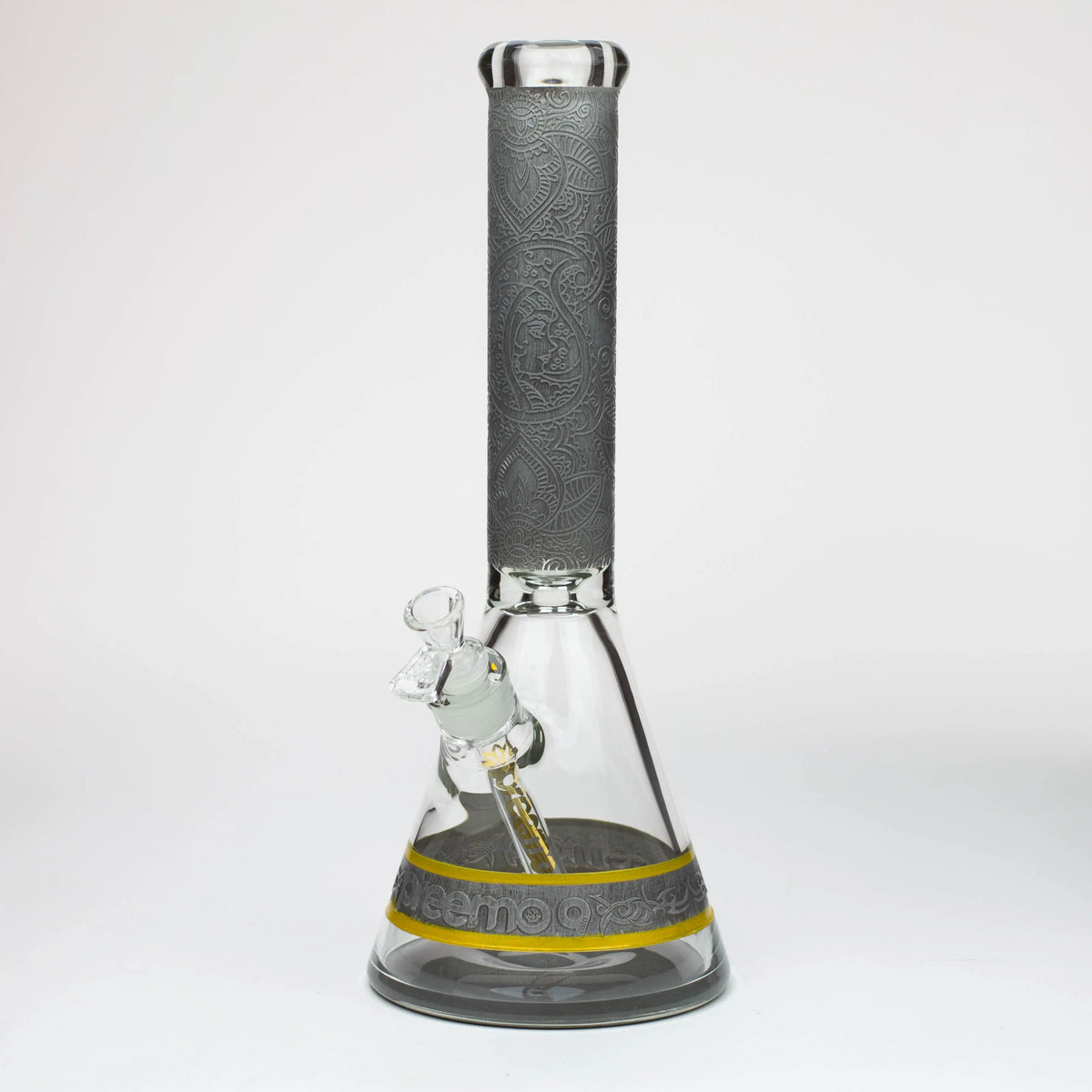 Preemo 15 inch Sandblasted Thick Beaker Bong in Silver