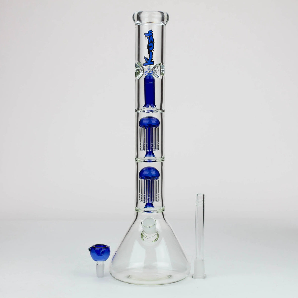 18" KUSH Dual tree percolator / splash guard / 7 mm / glass bong [AK114]_4