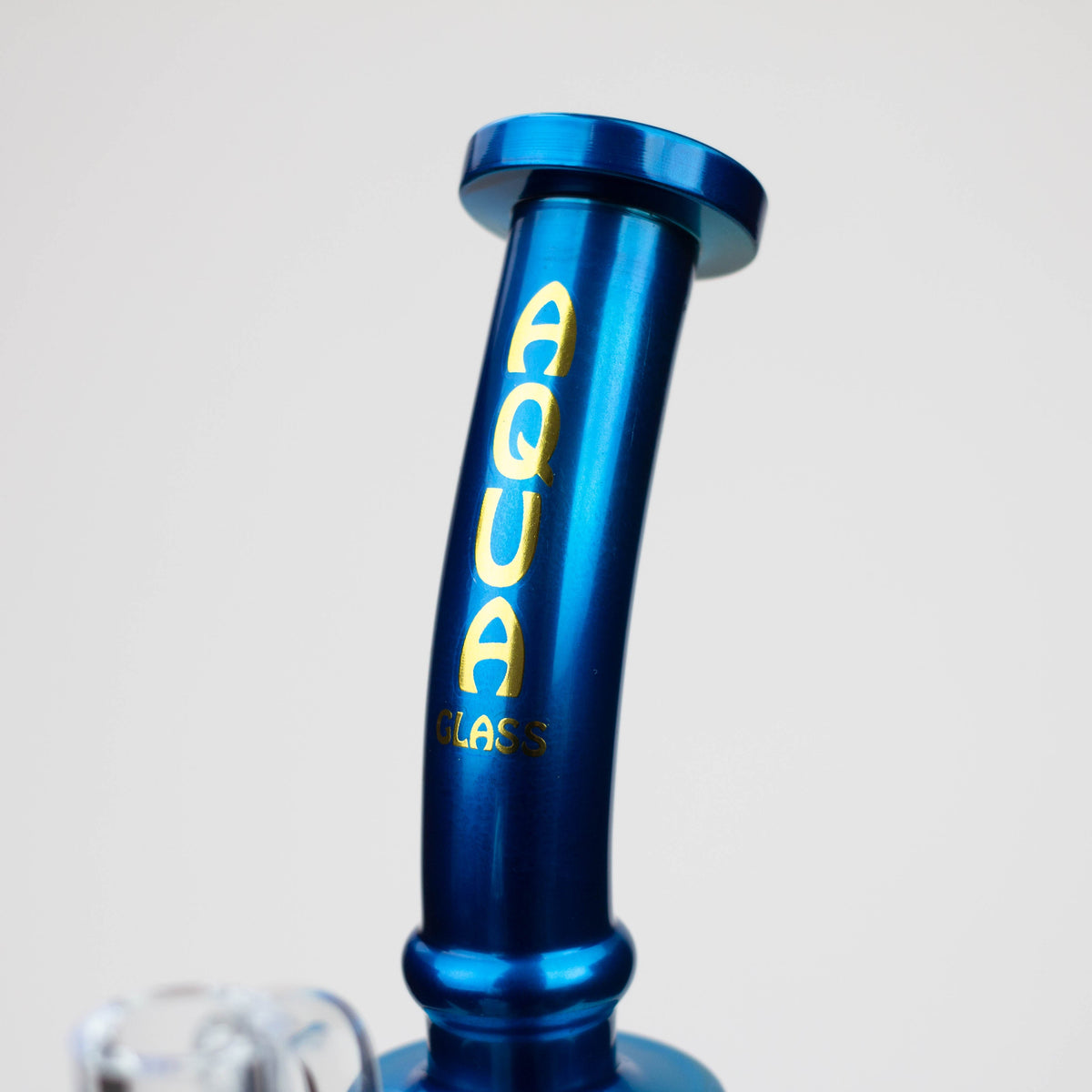 Bent Neck Design of the AQUA 12 inch Dual Barrel Diffuser Bong & Dab Rig Hybrid