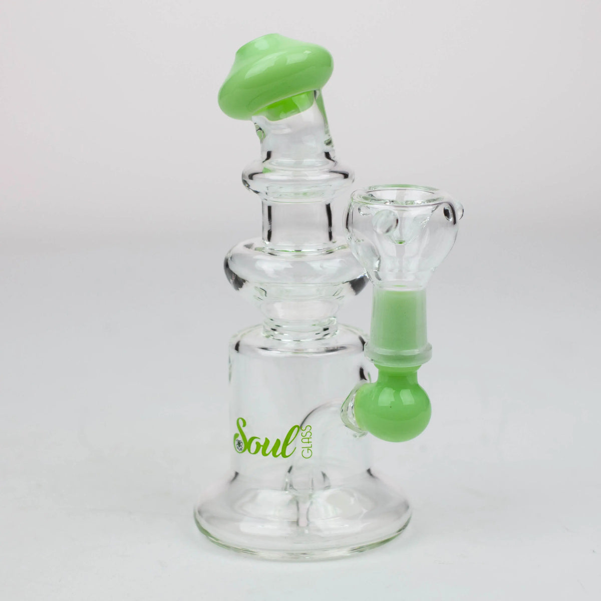 6" SOUL Glass mini bong Canada green