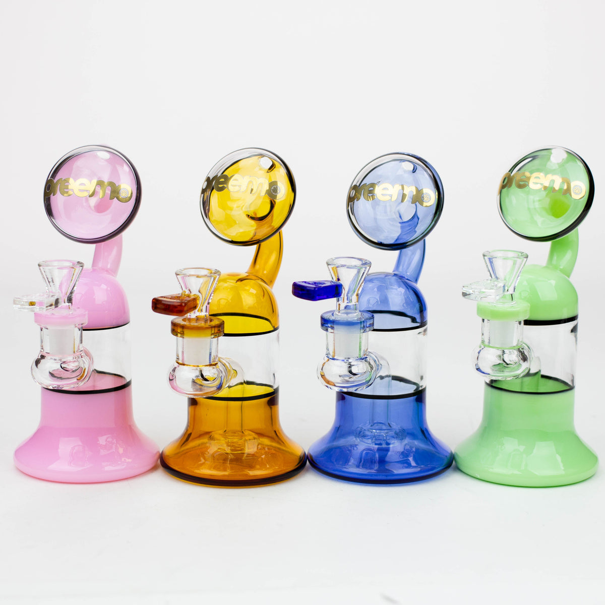 Preemo - 7 inch Disc Top Bubbler Bong with Percolator