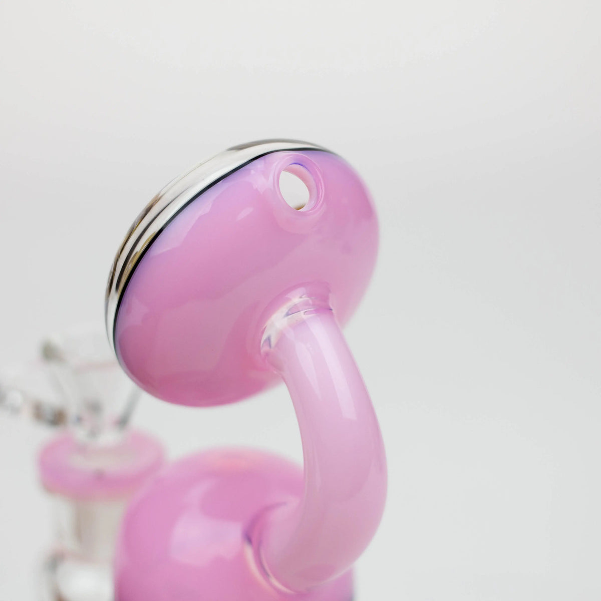 Back View of the Disc Top Mouthpiece on the Preemo - 7 inch Bubbler Bong