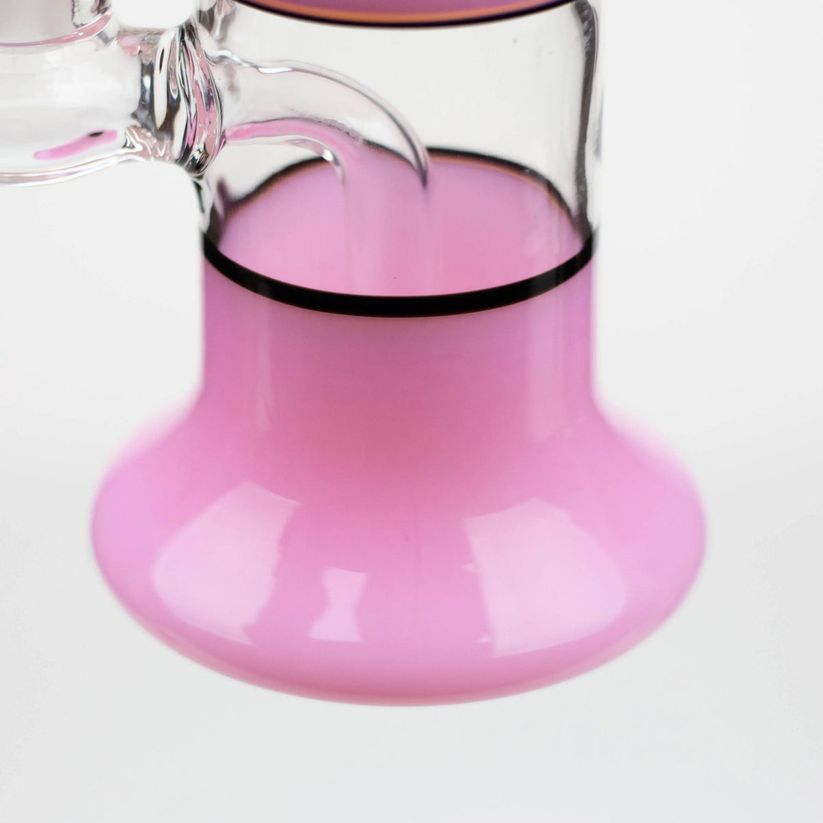 Pink Base of the Preemo - 7 inch Disc Top Bubbler Bong