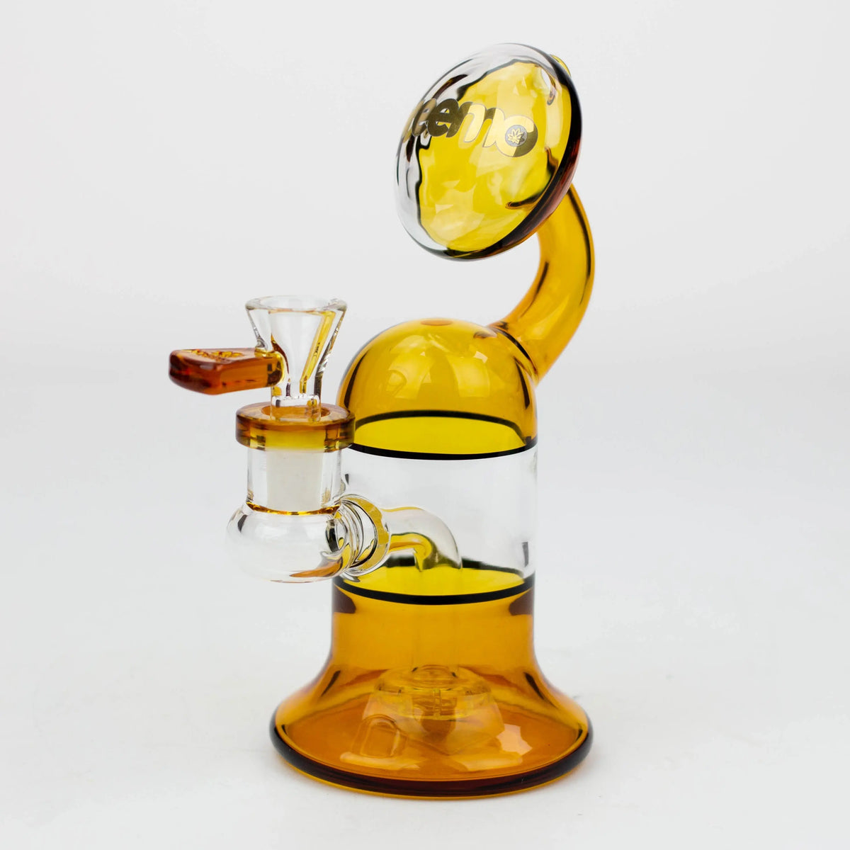 Preemo - 7 inch Disc Top Bubbler Bong in Gold