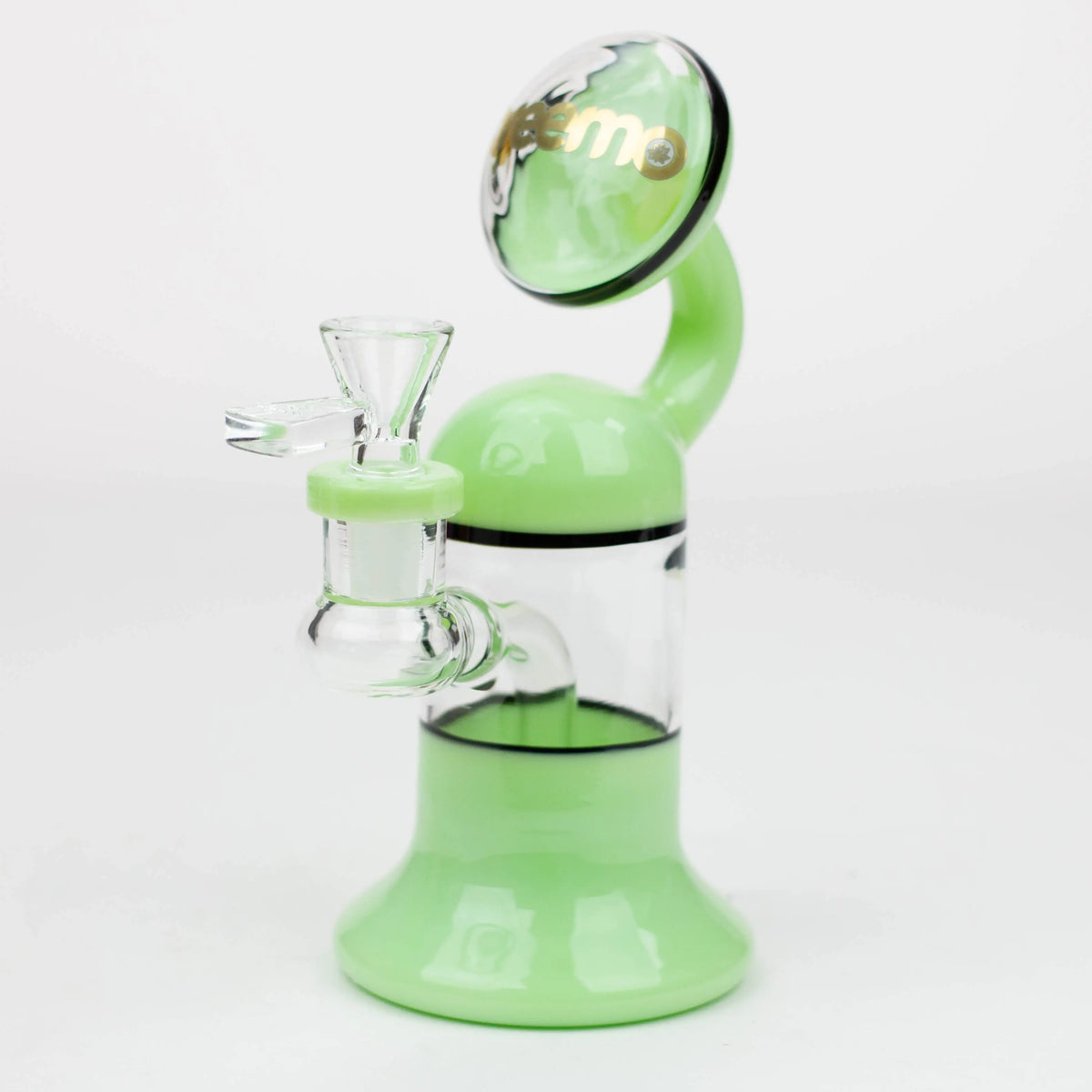 Preemo - 7 inch Disc Top Bubbler Bong iN green