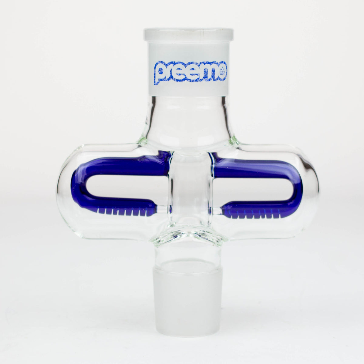 Preemo 6" Double Sided Inline Blue Perc Middle