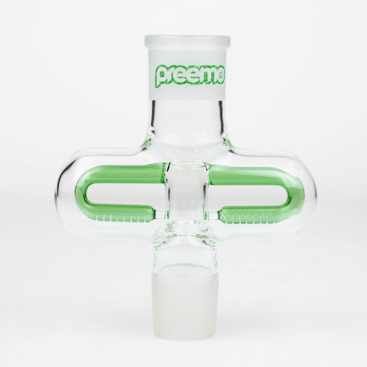 Preemo 6" Double Sided Inline Green Perc Middle