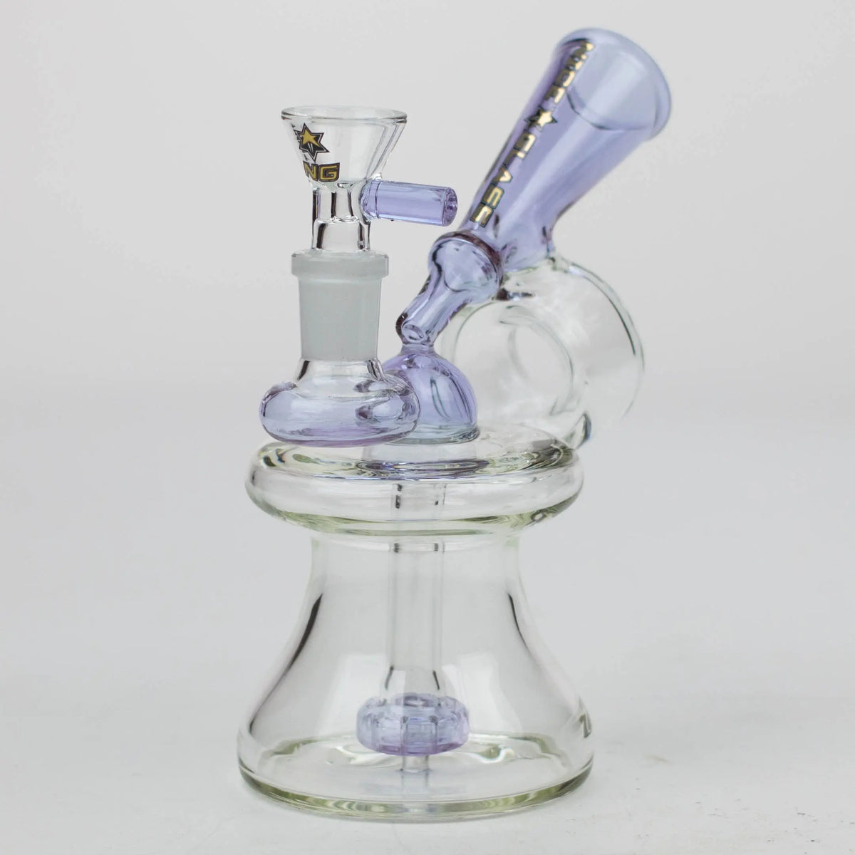 NG - 6.5 inch Megaphone Showerhead Perc Bubbler in Purple