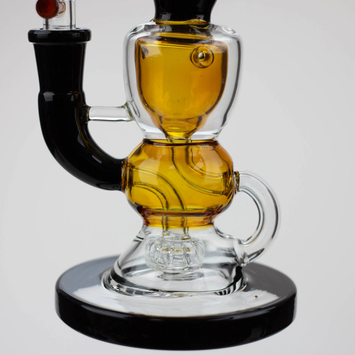 Nice Glass 8 inch Recycler Bong Body View