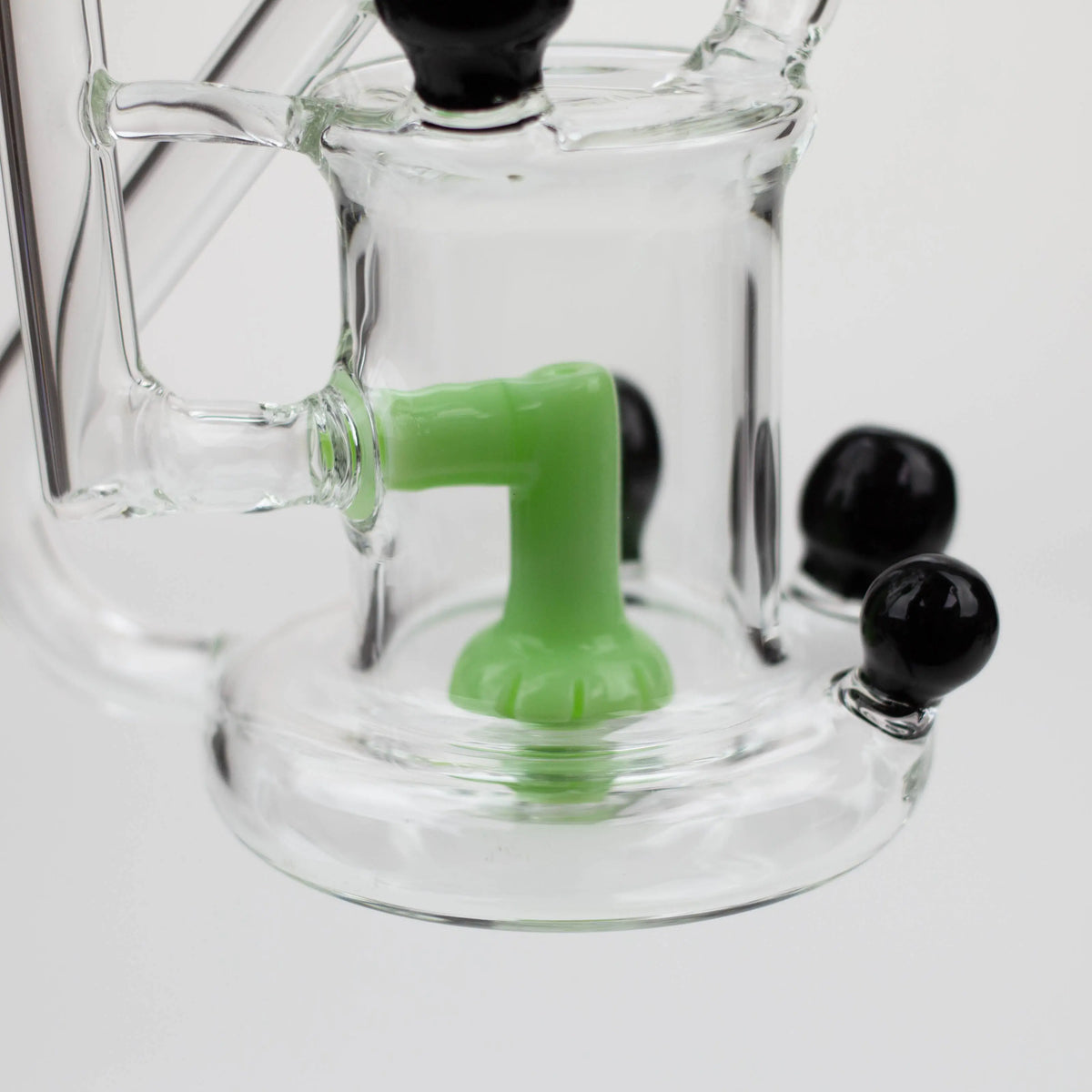 Base View of the Preemo - 9 inch Recycler Bong With Showerhead Percolator