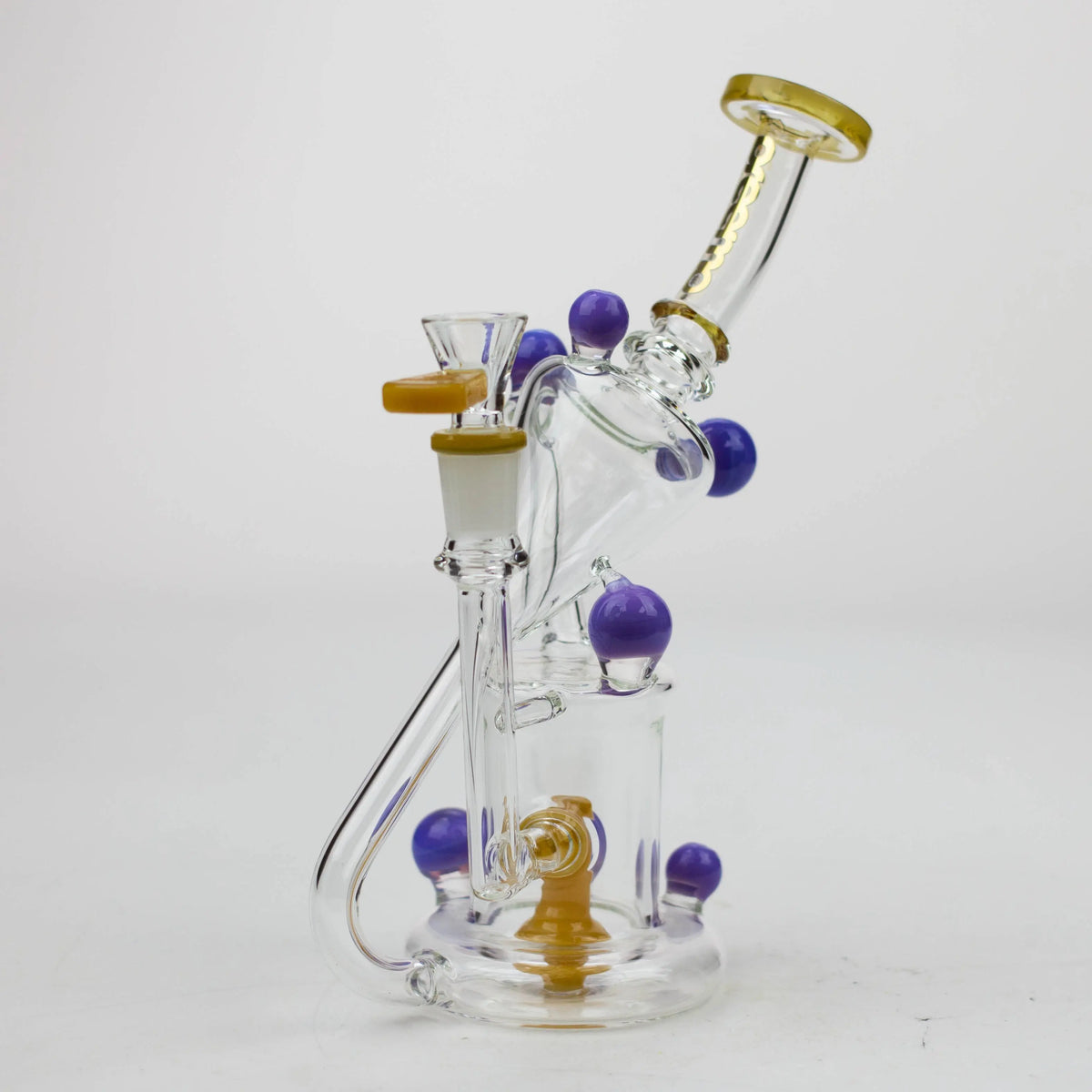 Preemo - 9 inch Recycler Bong With Showerhead Percolator in Topaz