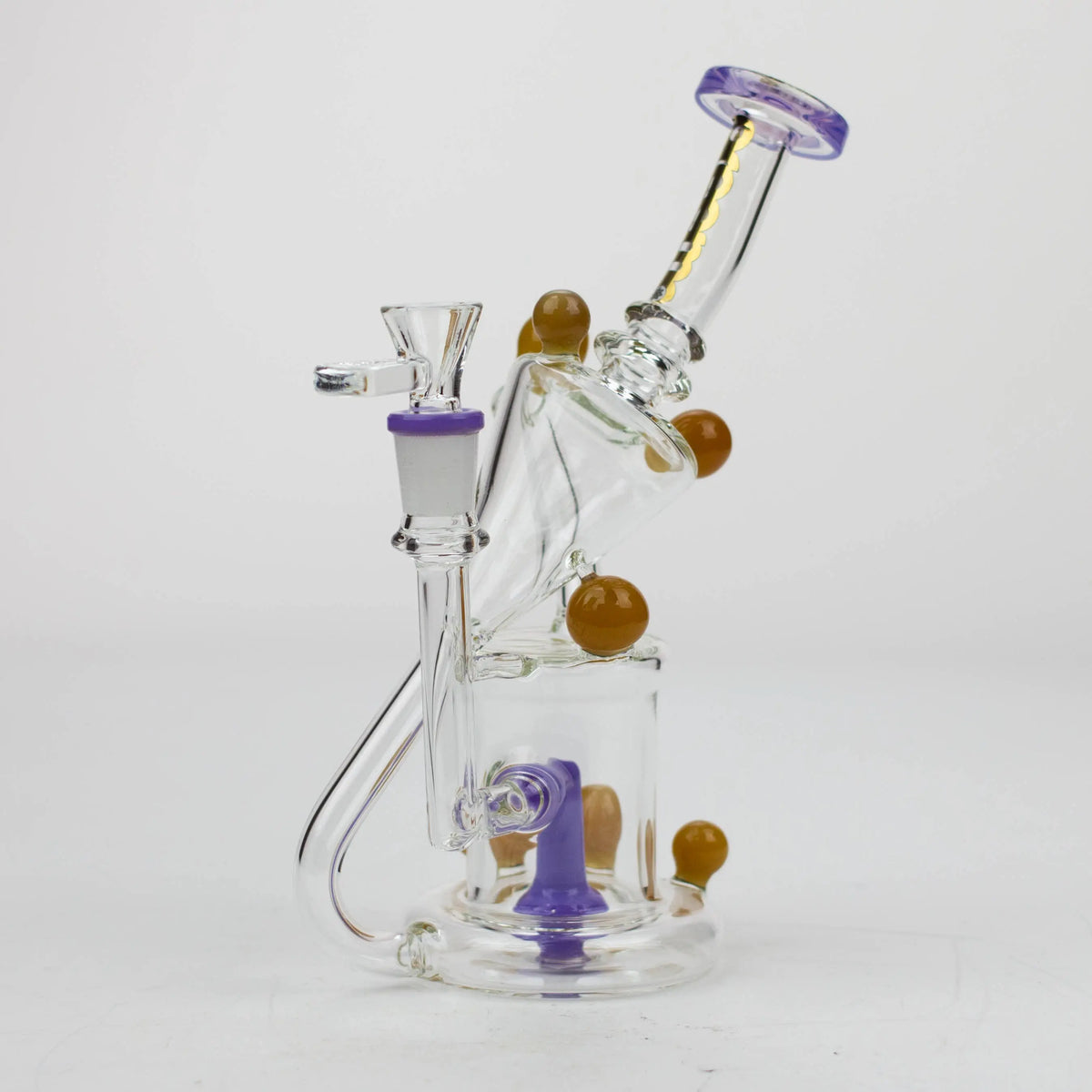 Preemo - 9 inch Recycler Bong With Showerhead Percolator in Purple