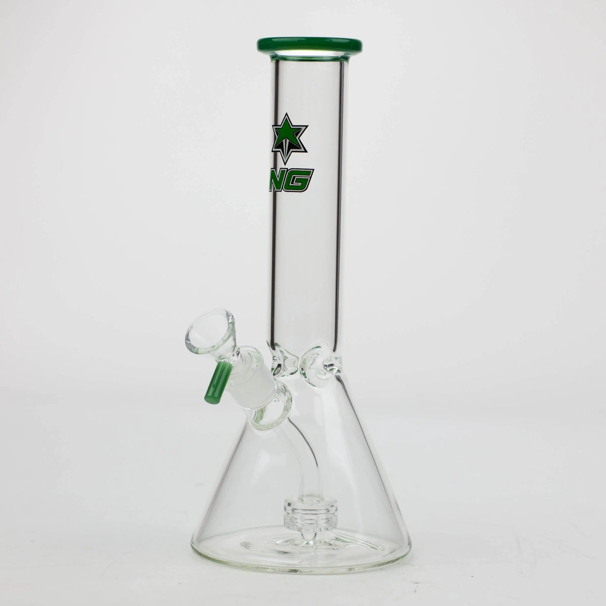 Nice Glass 10 inch Circ Percolator Bong in Green