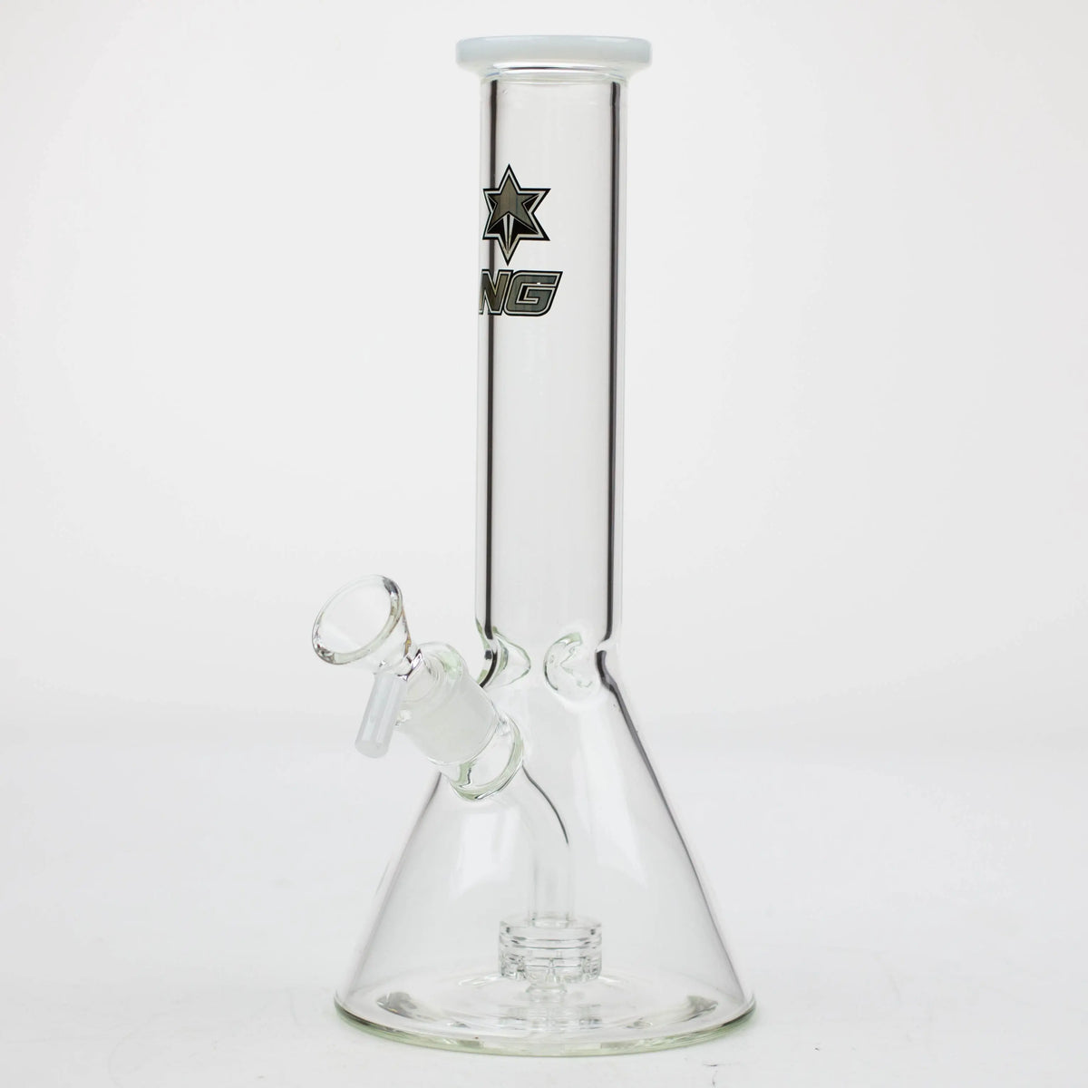 Nice Glass 10 inch White Circ Percolator Bong