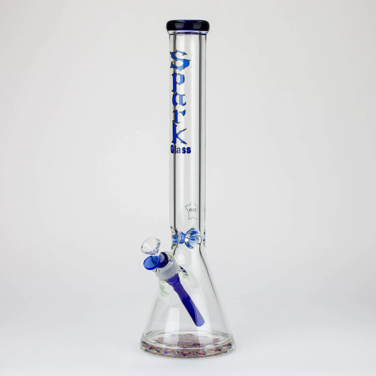 Spark 18" Classic Blue Glass Beaker Bong