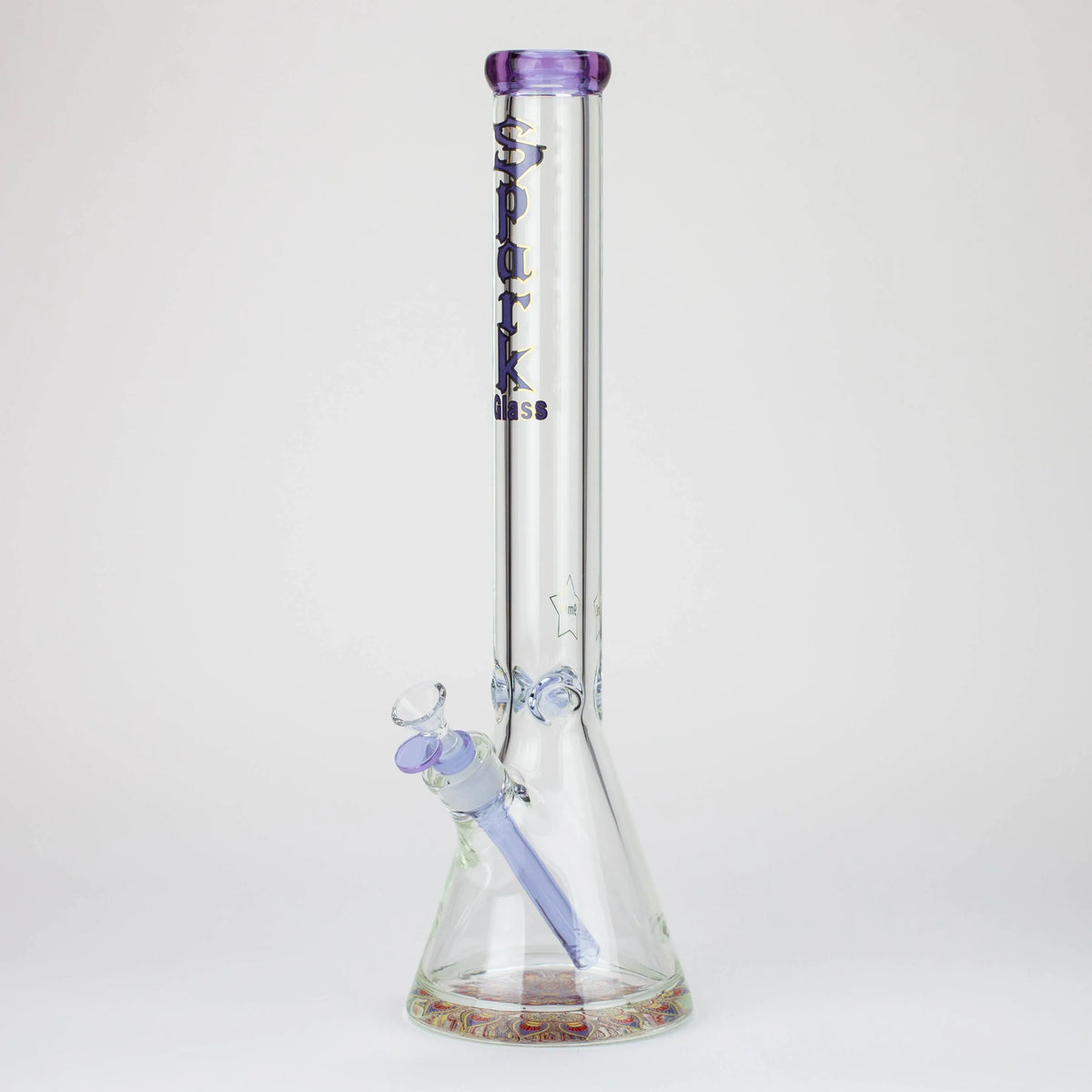 Spark 18" Classic Purple Glass Beaker Bong