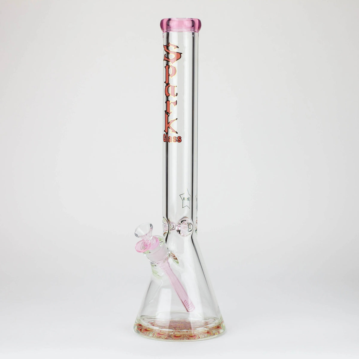 Spark 18" Classic Pink Glass Beaker Bong