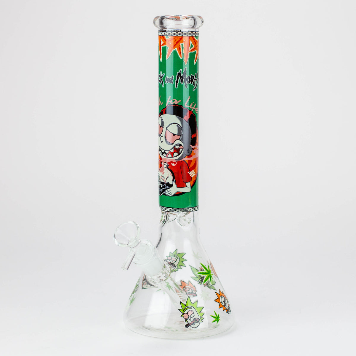 Rick And Morty Glass Beaker Bong Stoned Morty