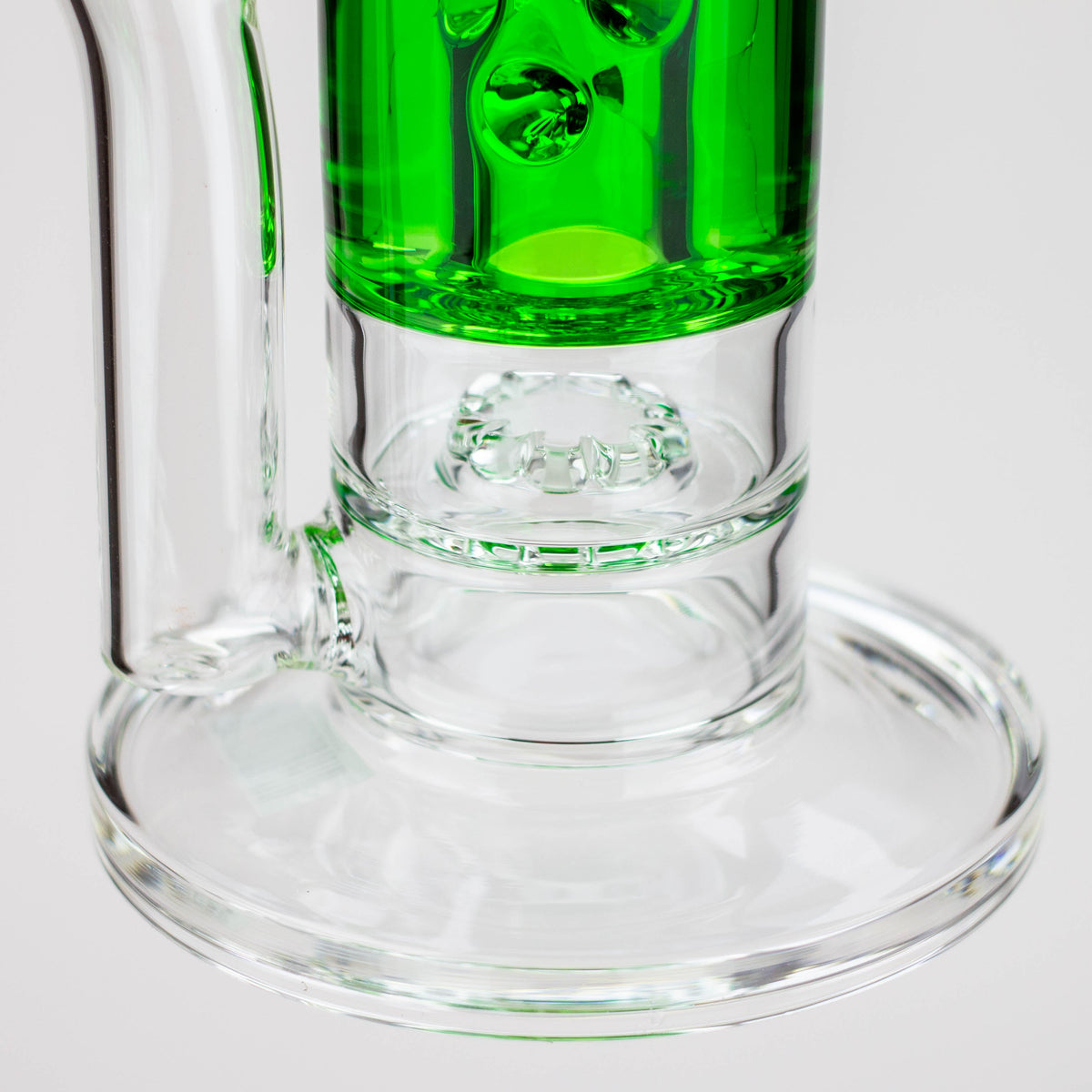 Base View of the Preemo 10-Inch Glycerin Coil Perc Bong with Diffuser