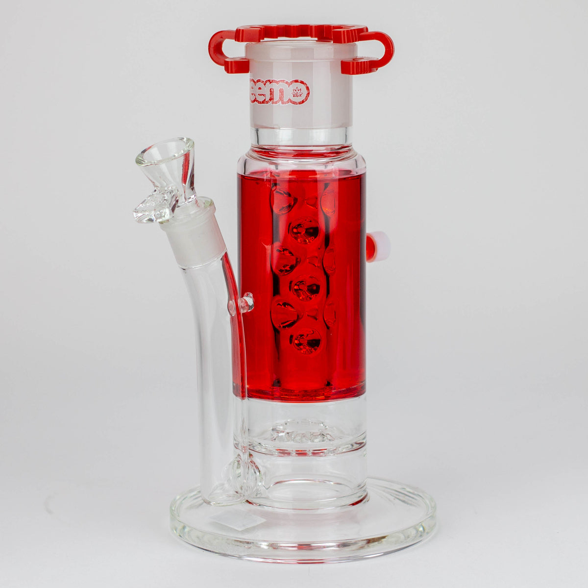 Preemo 10-Inch Glycerin Coil Red Perc Bong with Diffuser