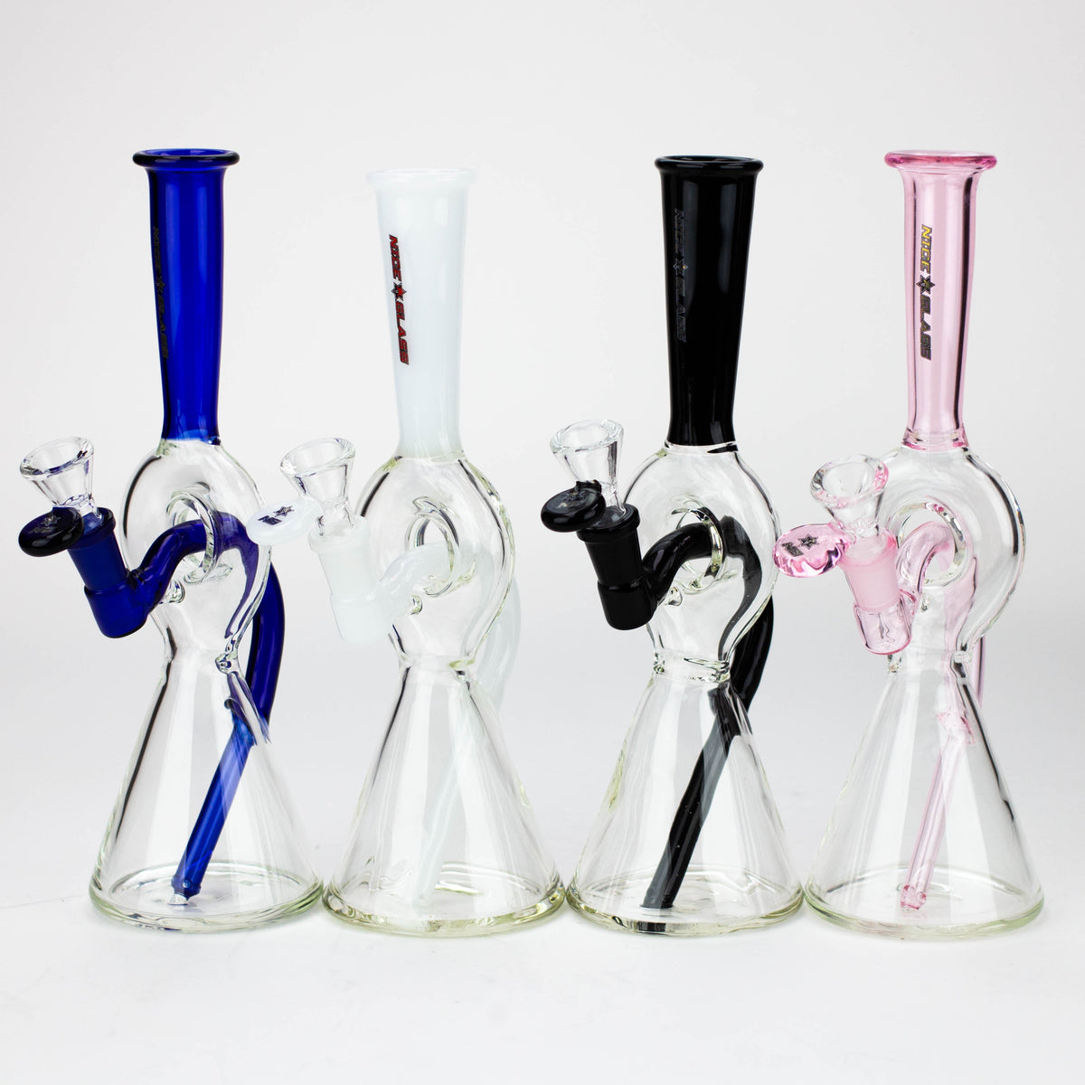 Nice Glass™ | 10 inch Reverse Stem Bong