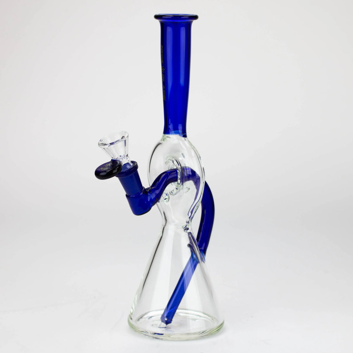 Nice Glass™ | 10 inch Reverse Stem Bong in Blue