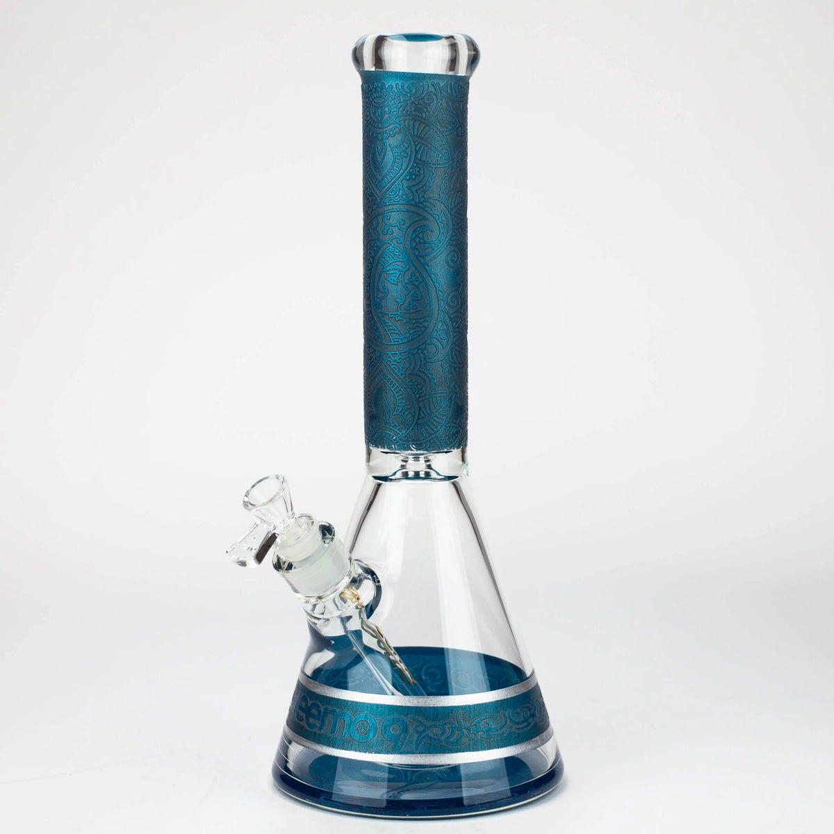 Preemo 15 inch Sandblasted Thick Beaker Bong in Blue