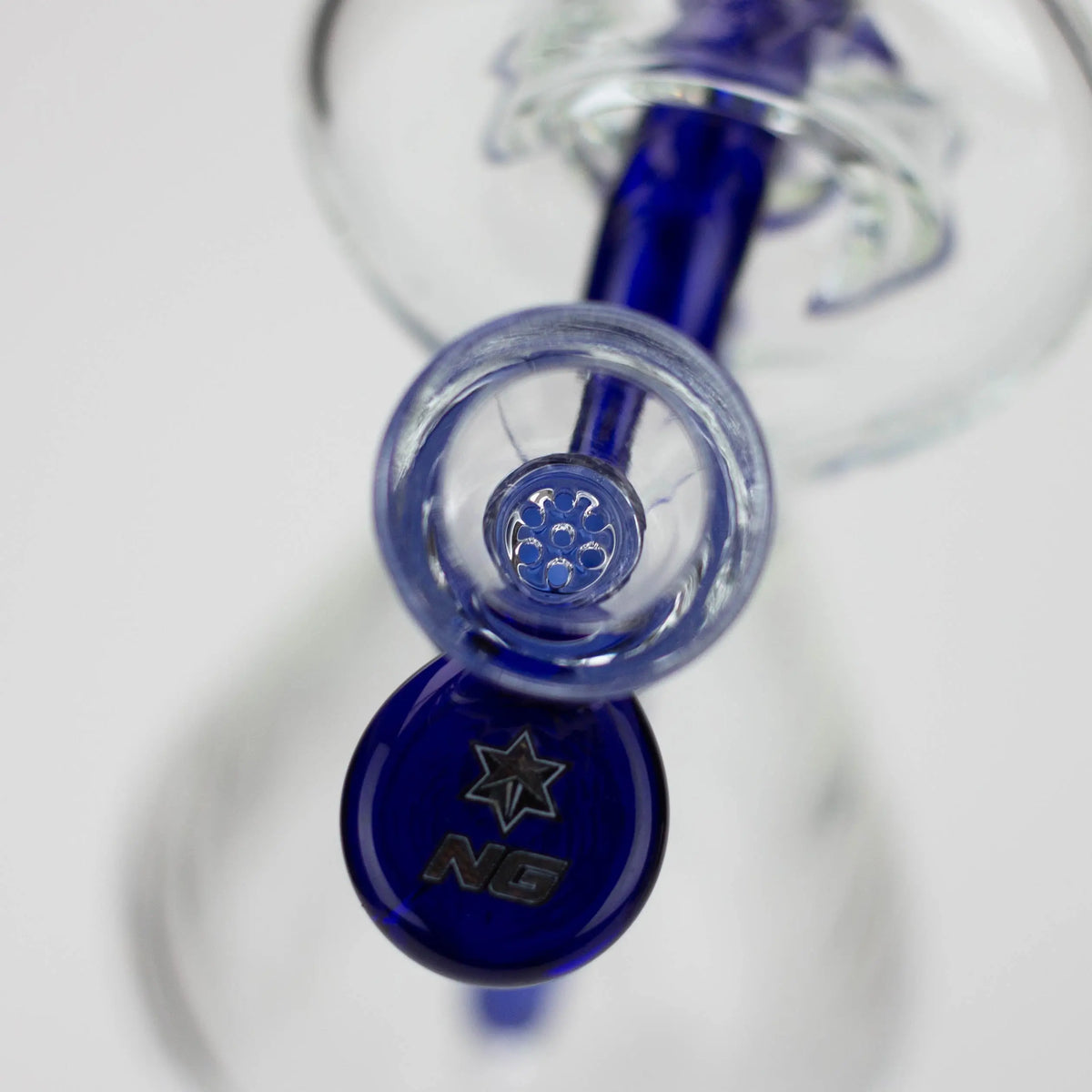 Nice Glass™ | 10 inch Reverse Stem Bong Close Up View Inside Bowl Piece