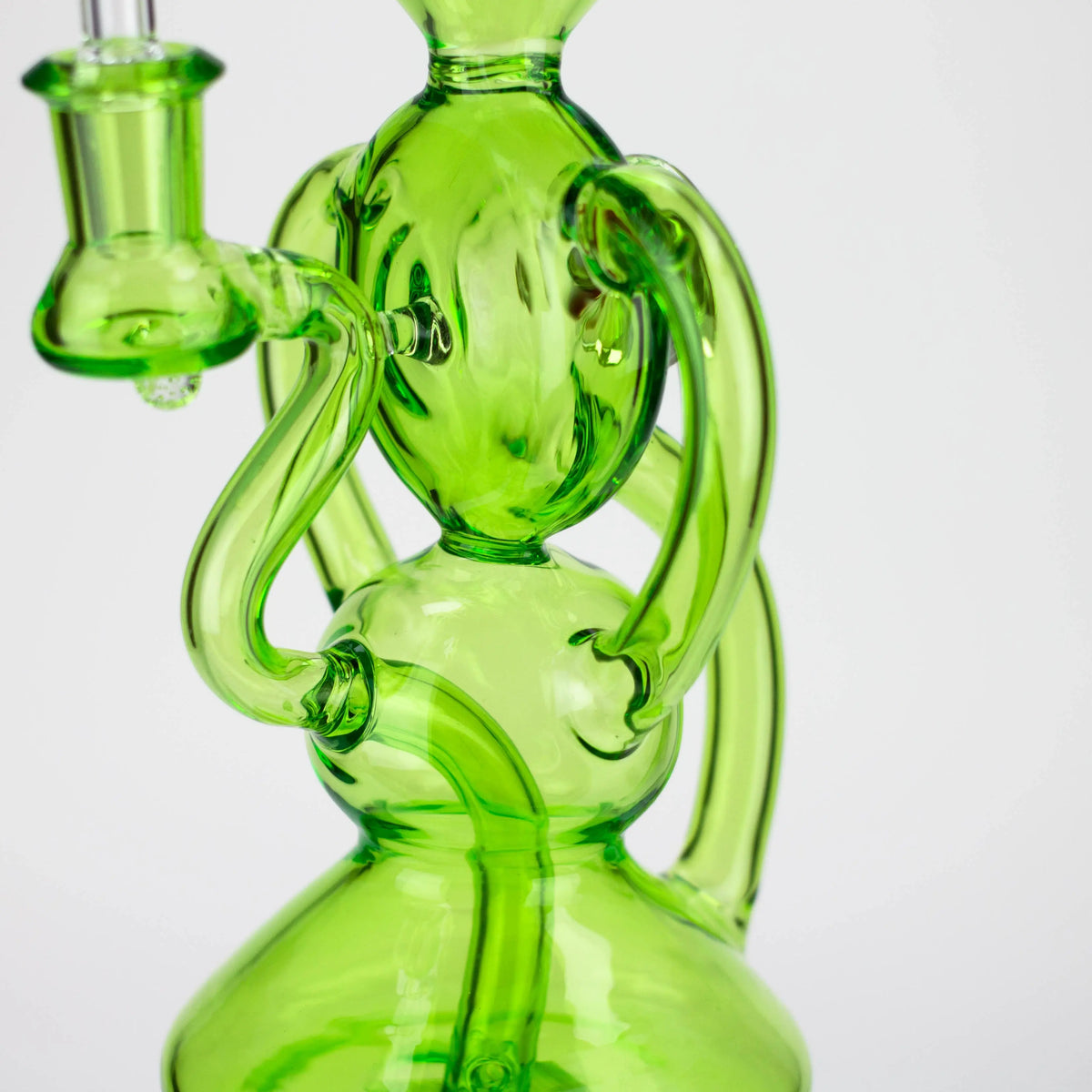 Preemo - 11 inch percolator recycler dab rig in green