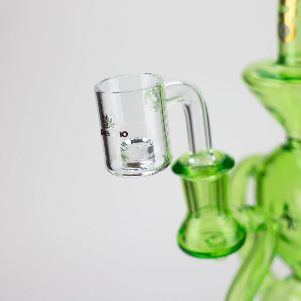 Preemo Quartz Banger from the Preemo - 11 inch 3-Arm Implosion Marble Recycler Dab Rig