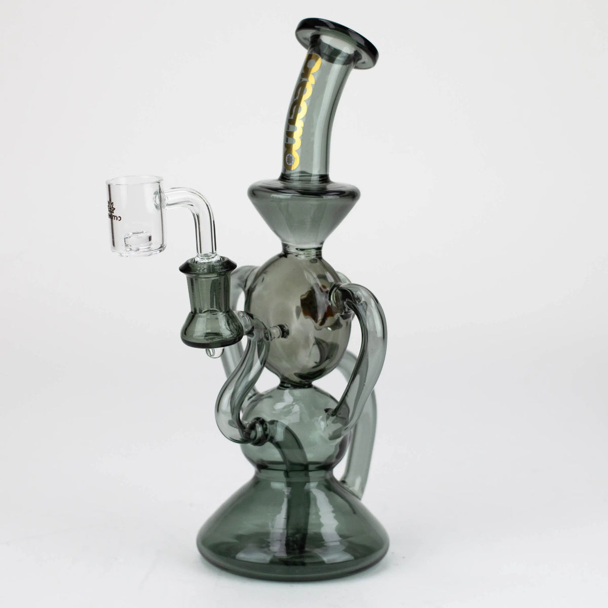 Preemo - 11 inch 3-Arm Implosion Marble Recycler Dab Rig in Black