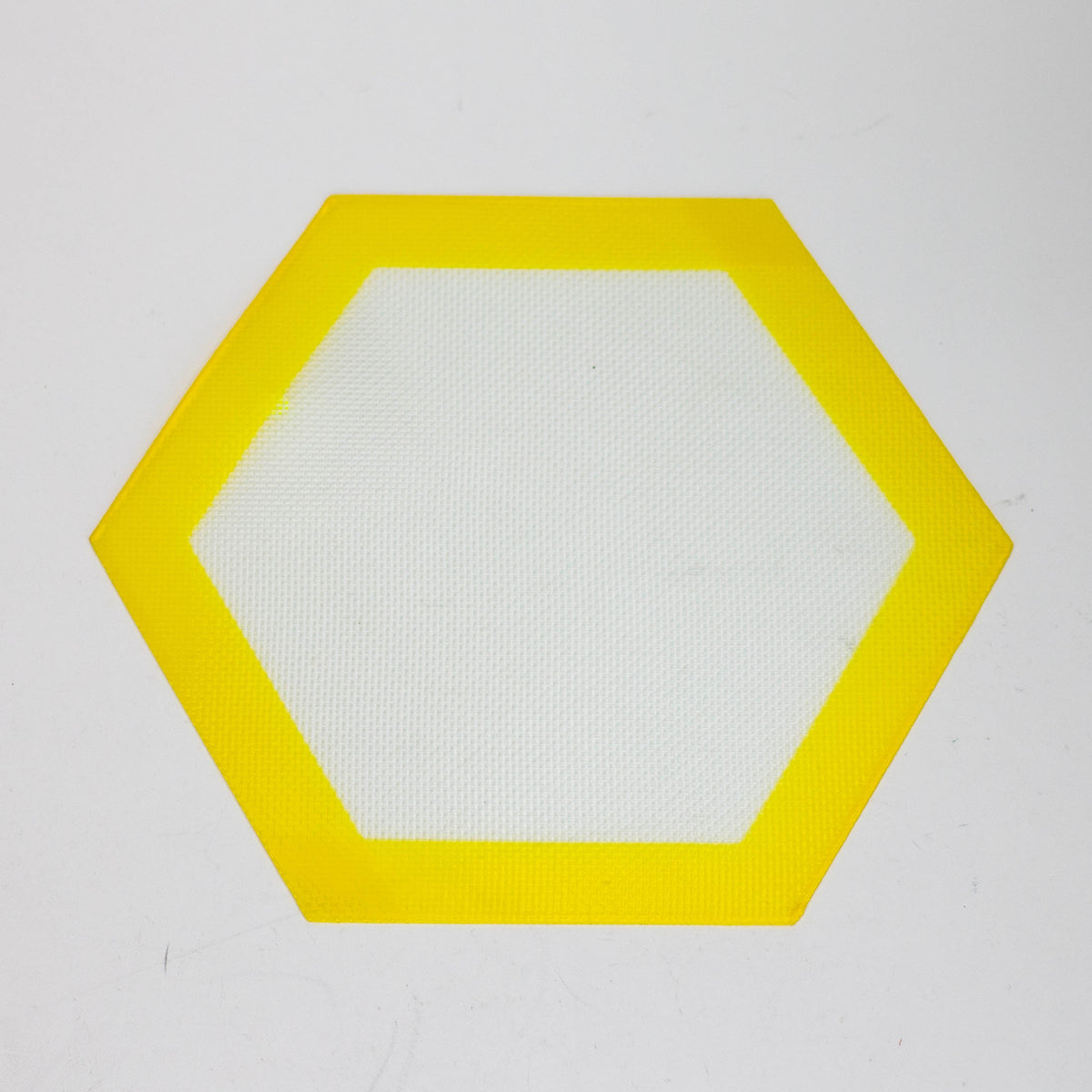 Non-Stick Hexagon Silicone Dab Mats Yellow Canada