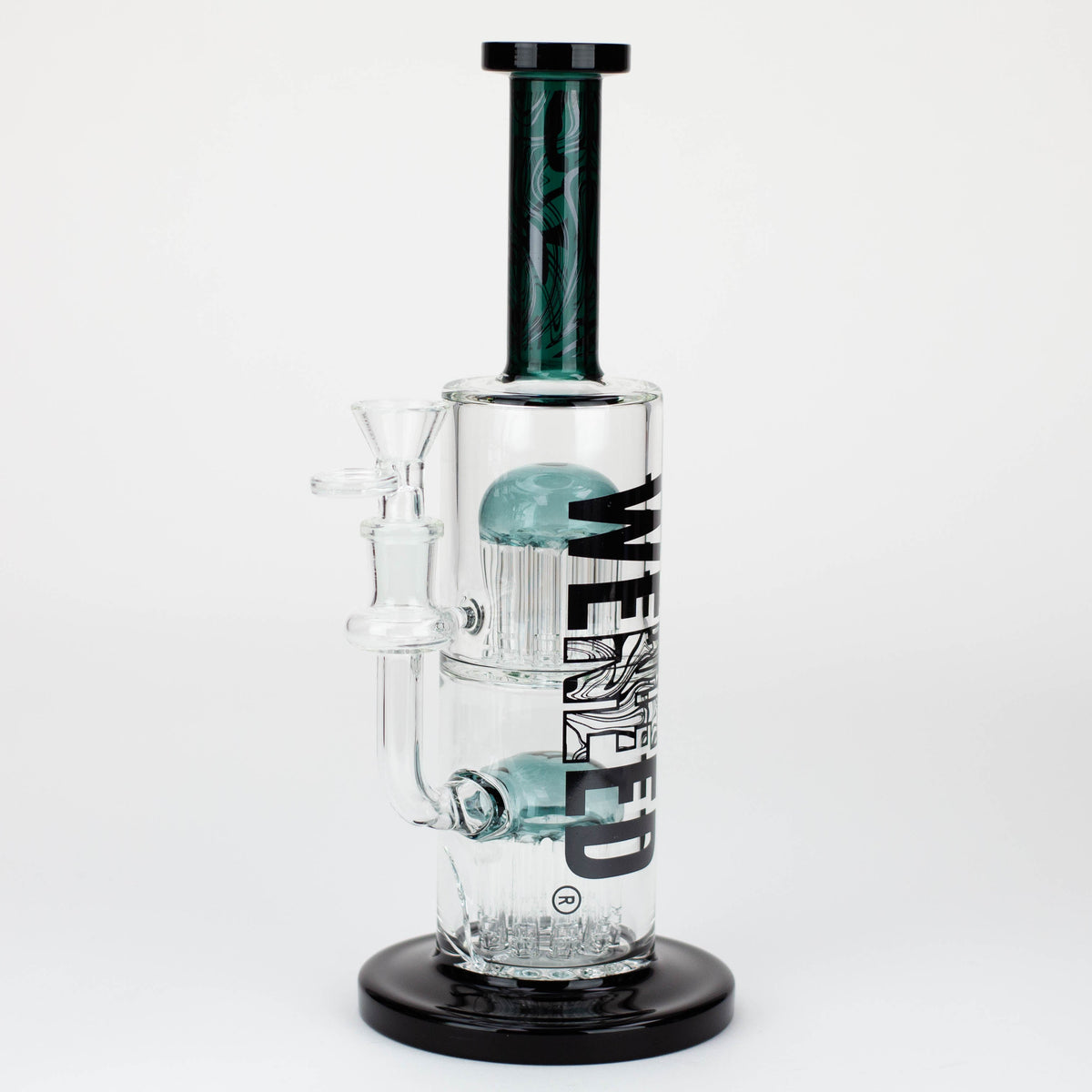 WENEED Dark Matter Glass Perc Bong Side View