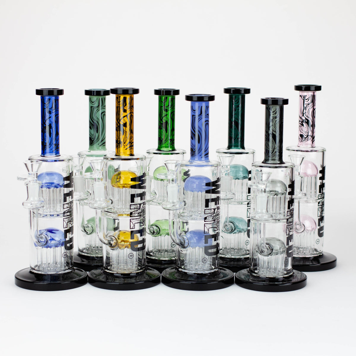 WENEED®-10.5" Dark Matter Glass Perc Bong