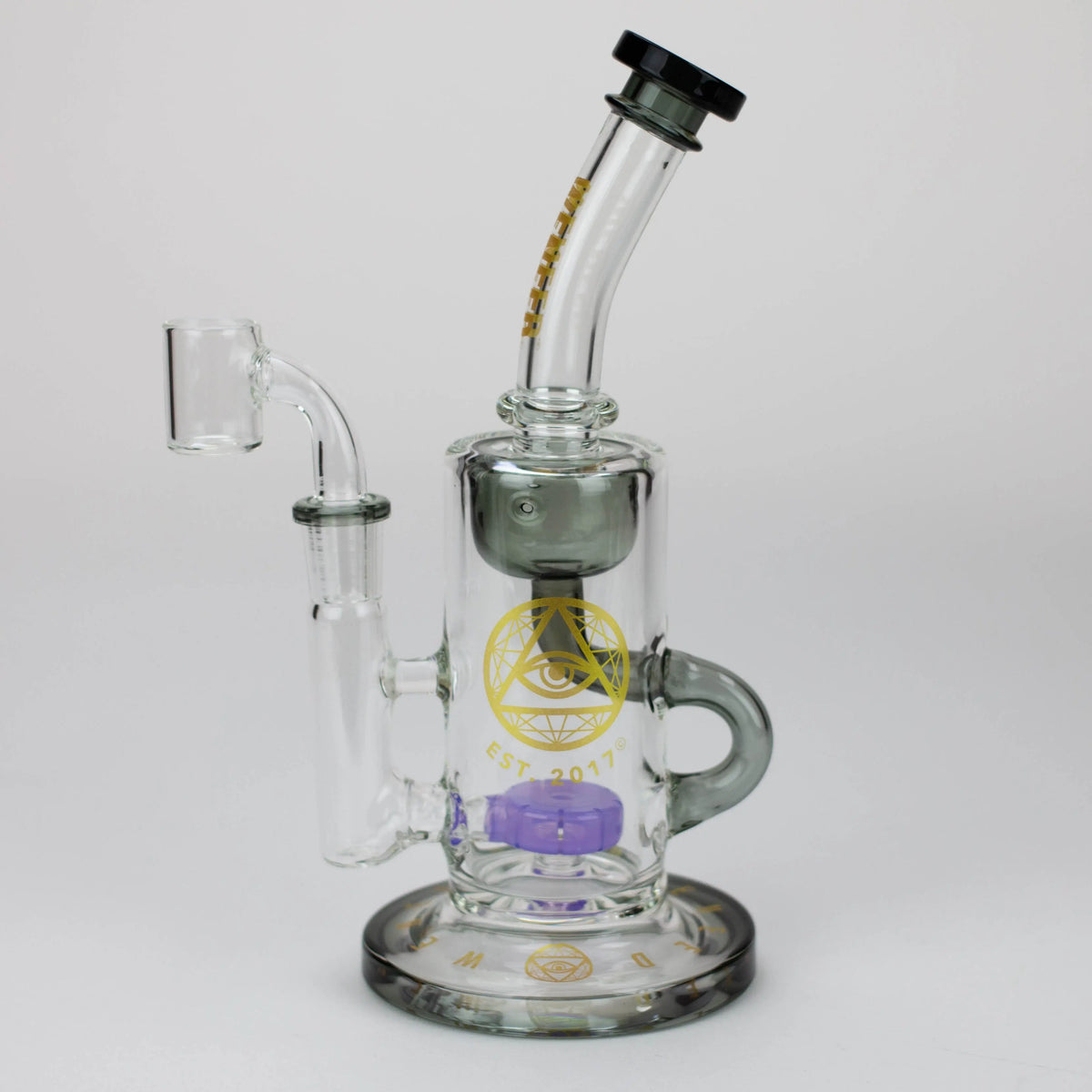 WENEED 8.5 inch Milky Way black Recycler Dab Rig