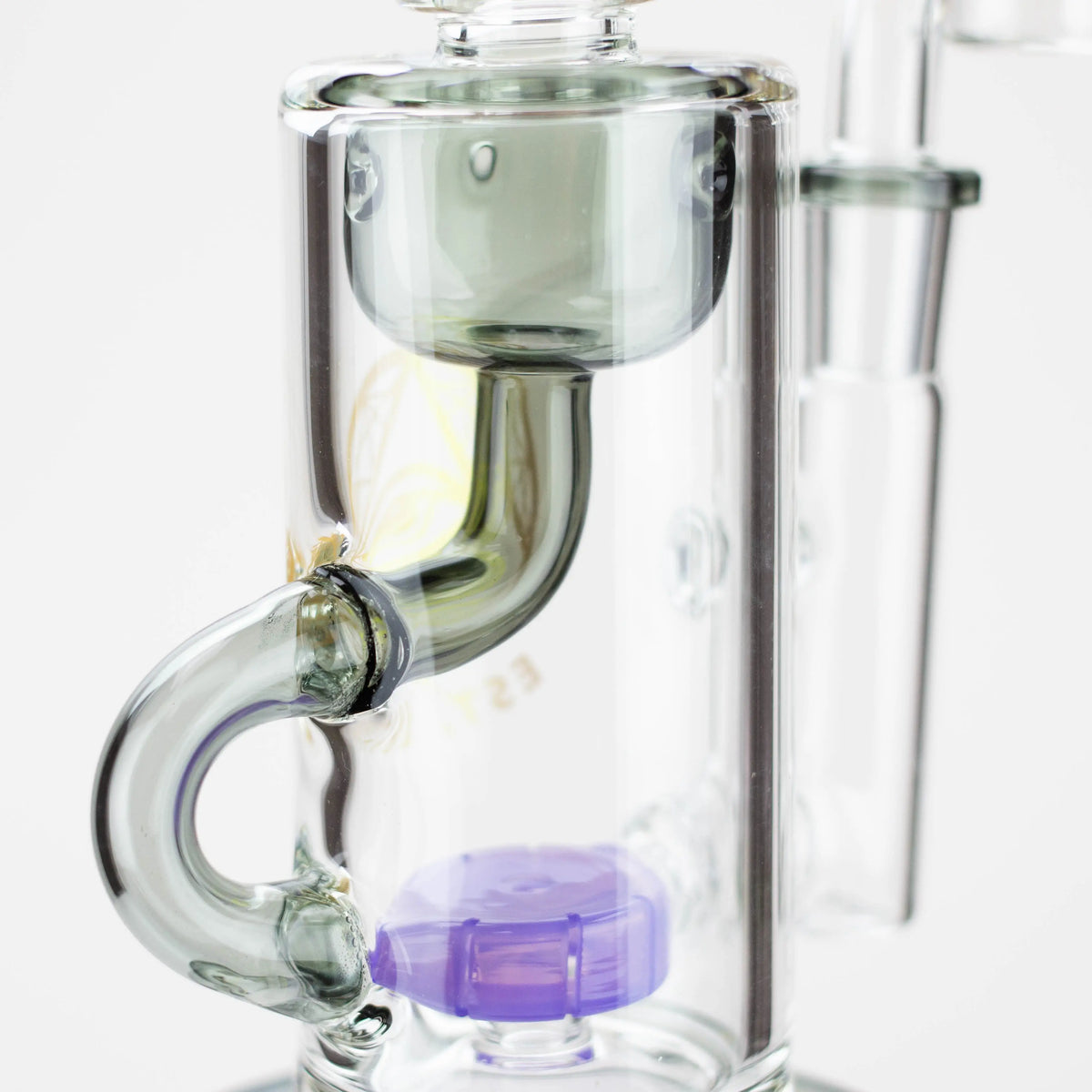 Recycler View in the WENEED 8.5 inch Milky Way Recycler Dab Rig