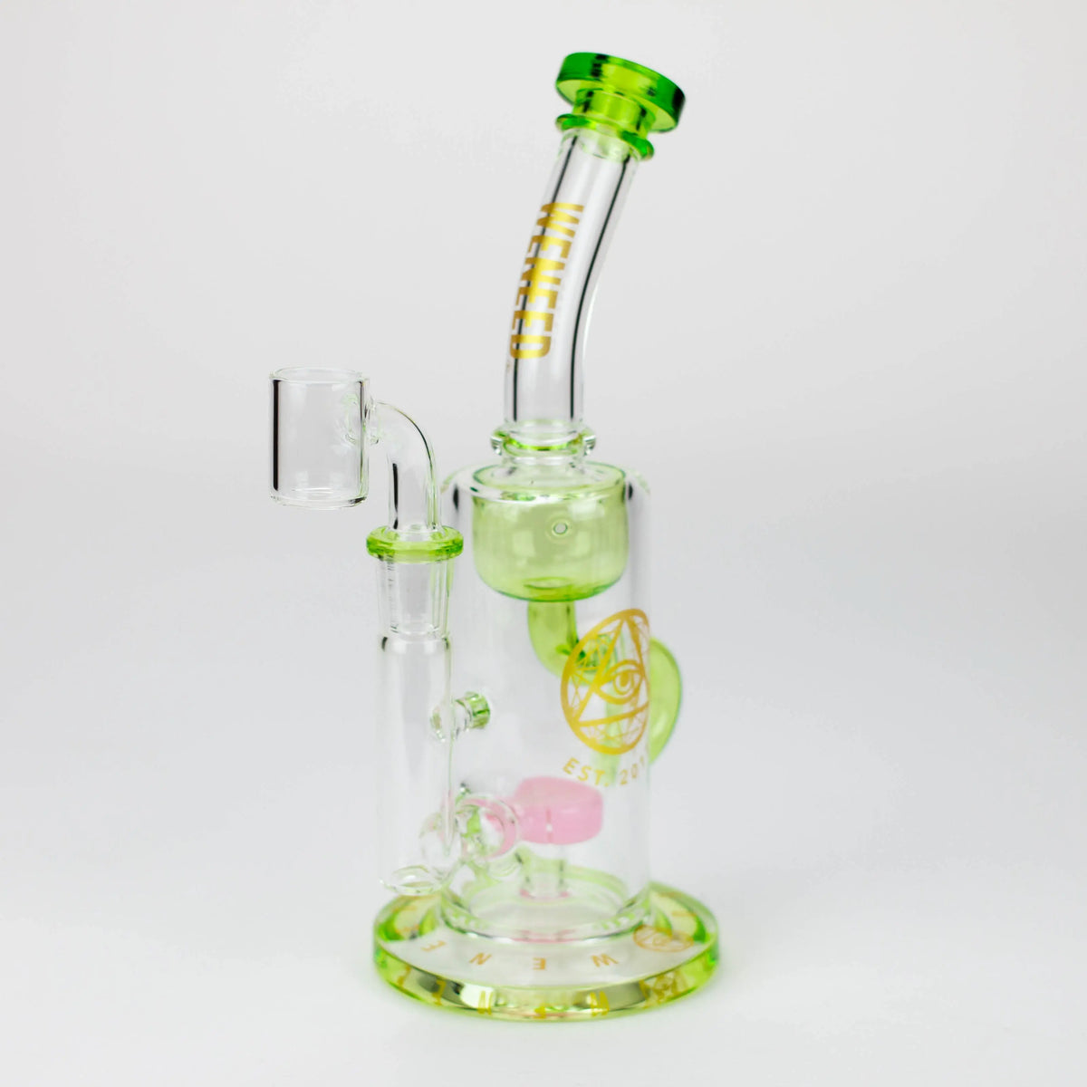 WENEED 8.5 inch Green Recycler Dab Rig