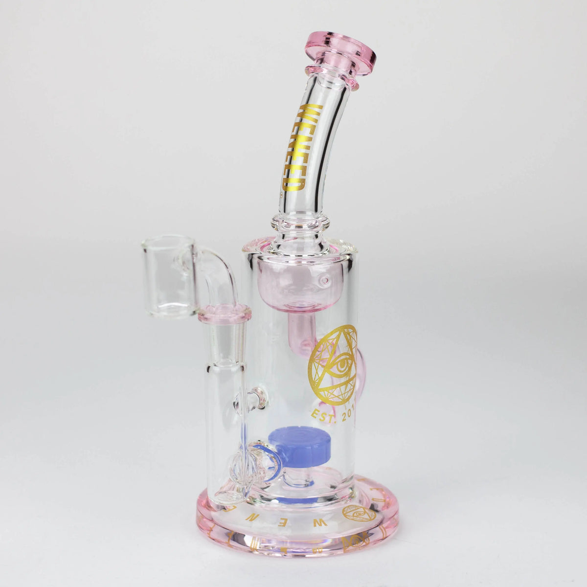 WENEED 8.5 inch Milky Way Recycler Dab Rig in Pink