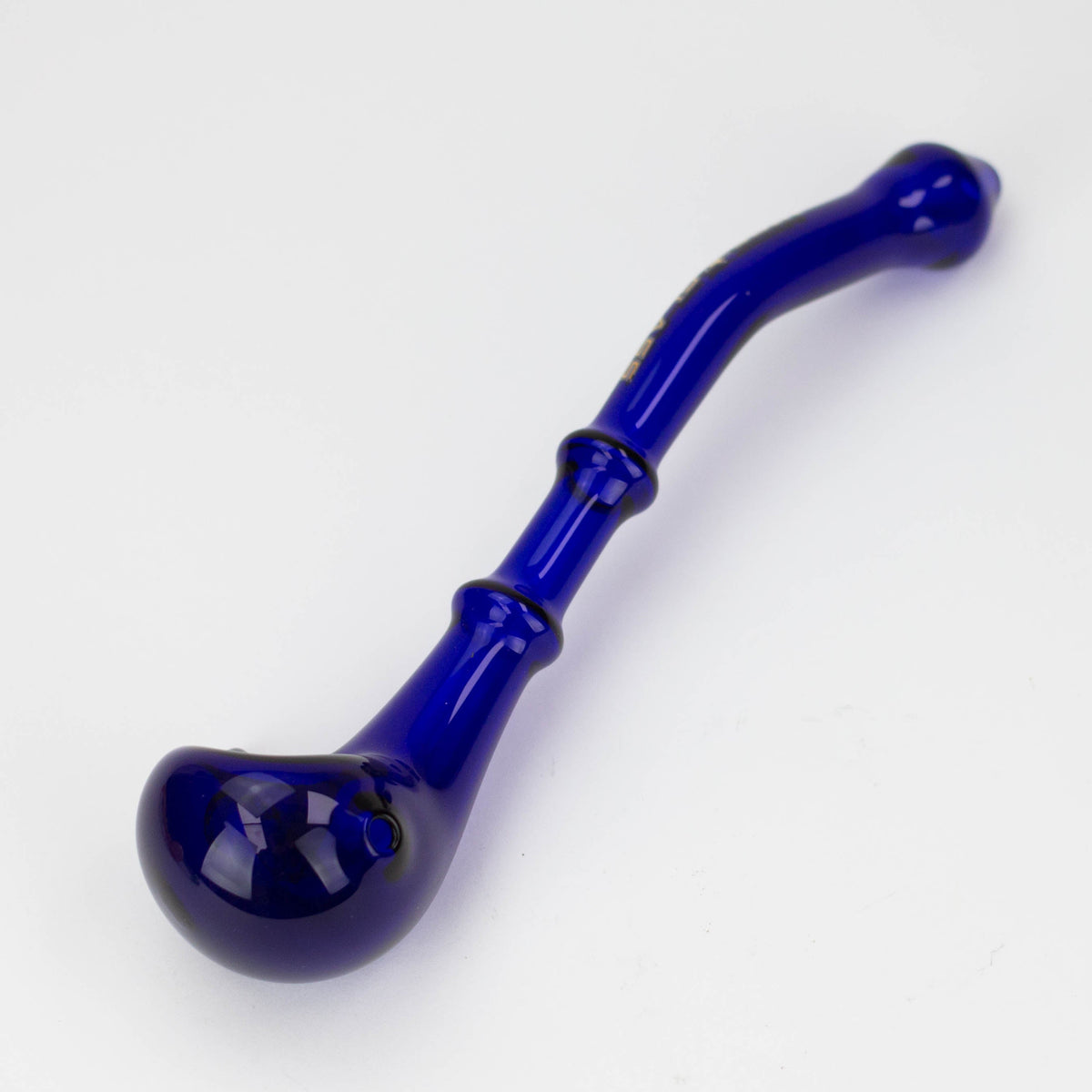 Nice Glass 10 Inch Elongated Blue Glass Pipe