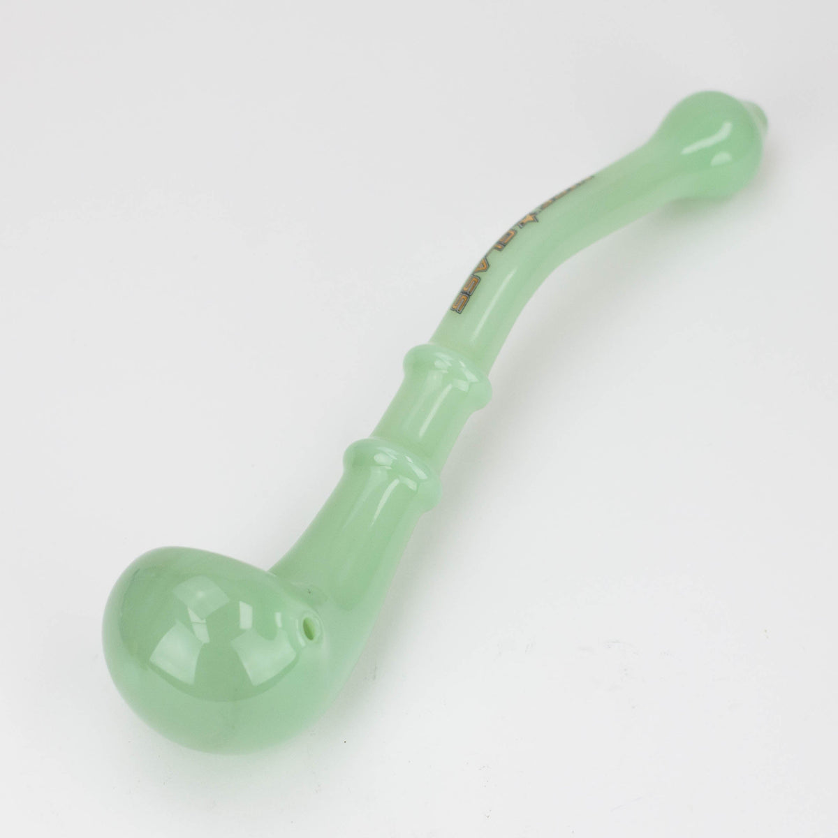 Nice Glass 10 Inch Elongated Glass Pipe in Light Green