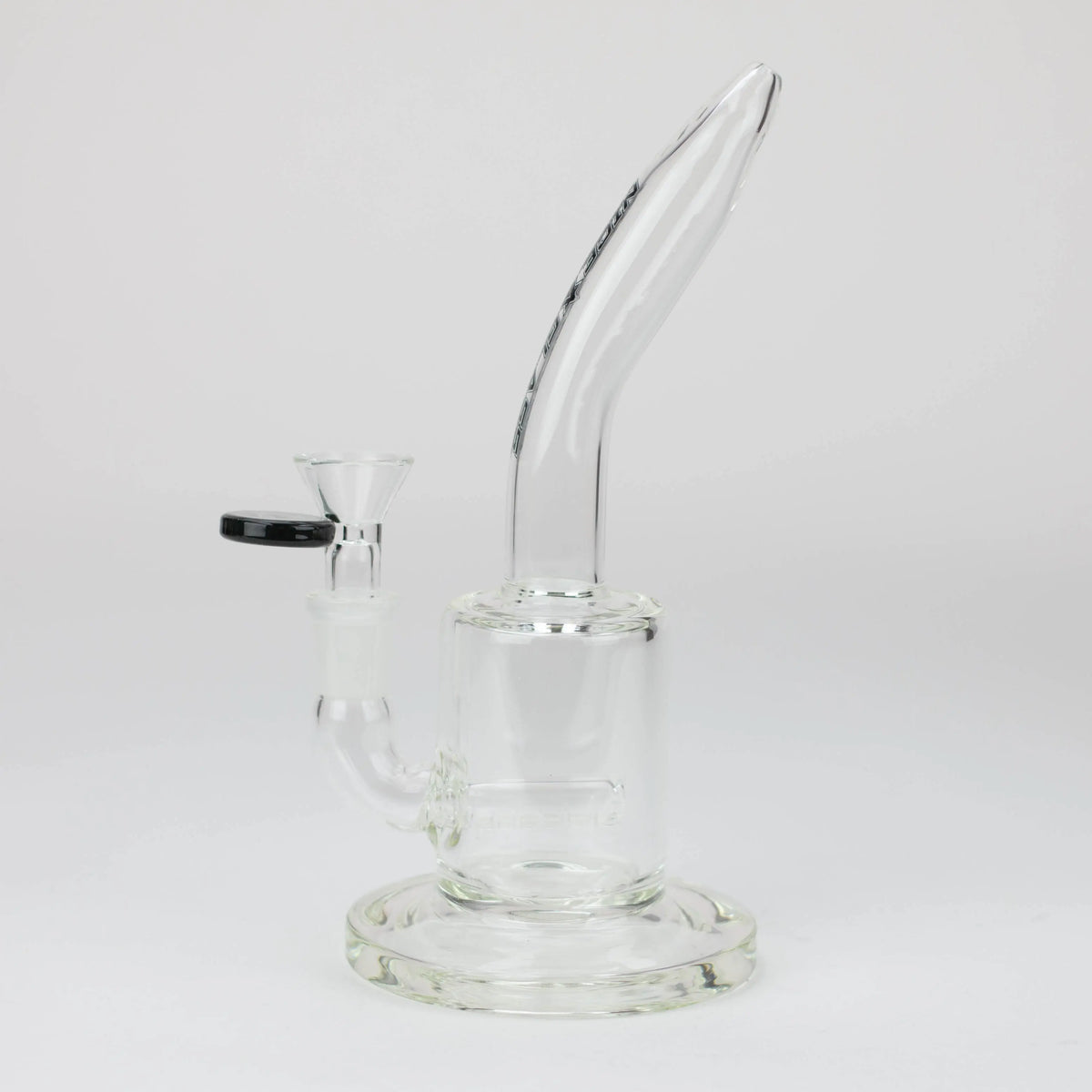 Side View of the Nice Glass 8 inch Bubbler Bong with Diffuser