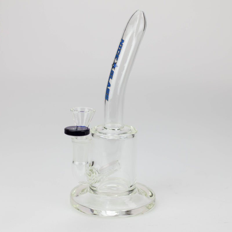 Nice Glass 8 inch Inline Diffuser Blue Bubbler Bong