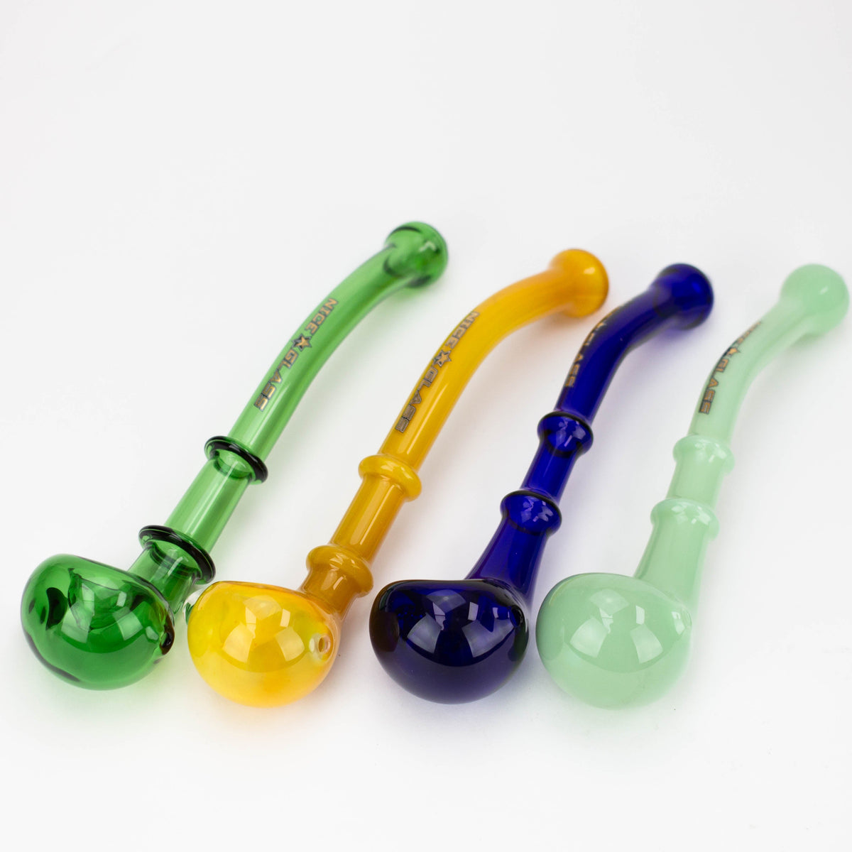 Nice Glass 10 Inch Elongated Glass Pipe