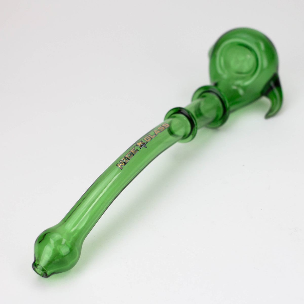 Nice Glass  10 Inch Long Glass Pipe In Green