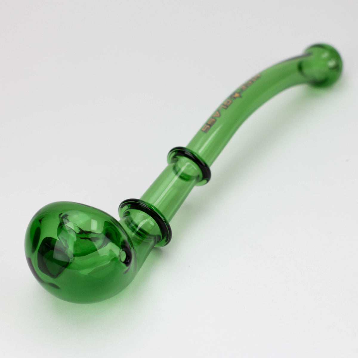 Nice Glass | 10 Inch Elongated Glass Pipe in Green