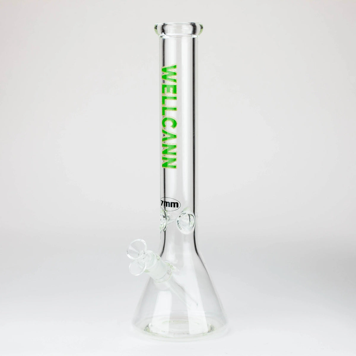 WellCann 16 inch Classic Green Glass Beaker Bong