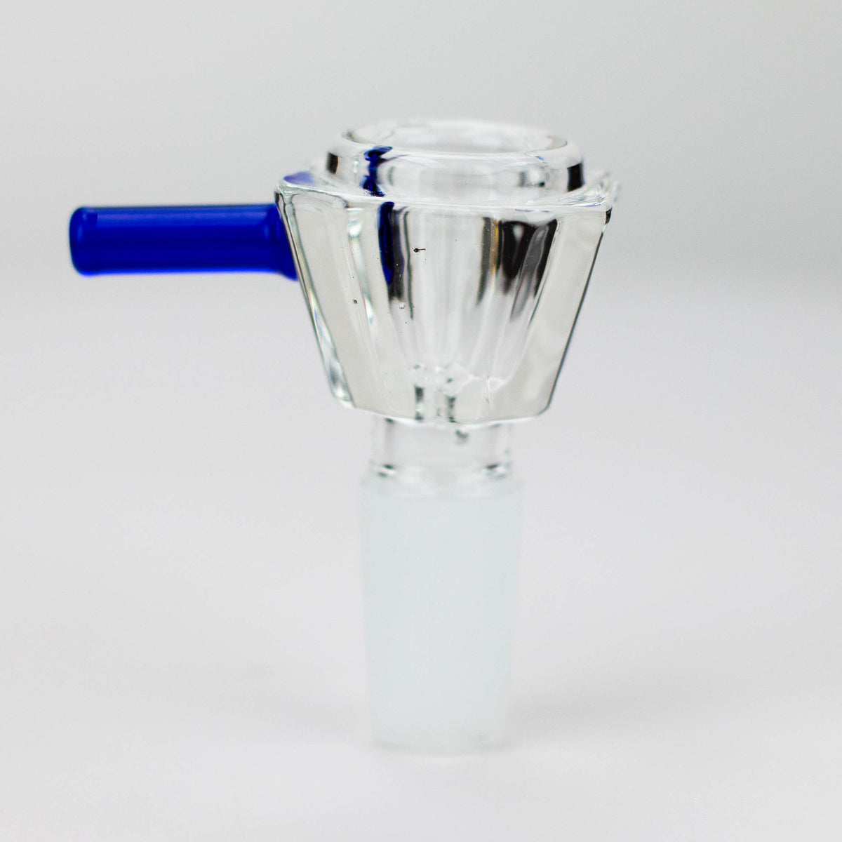 Blue Octagon Bowl Piece With Bar Handle