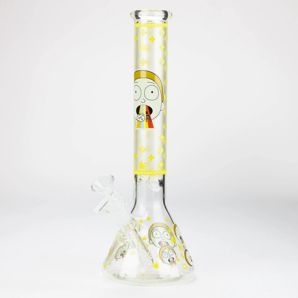 12" Rick And Morty Glass Beaker Bong - Cosmic Morty